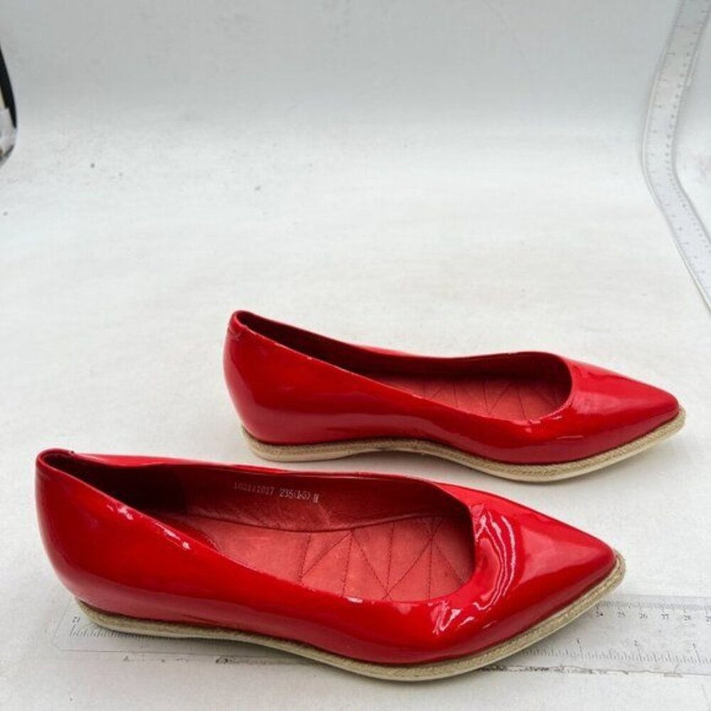 Classic Shallow Slip on Flats Chic Sexy Pointed Toe Low Heel Shoes Ballets Red - Picture 3 of 7
